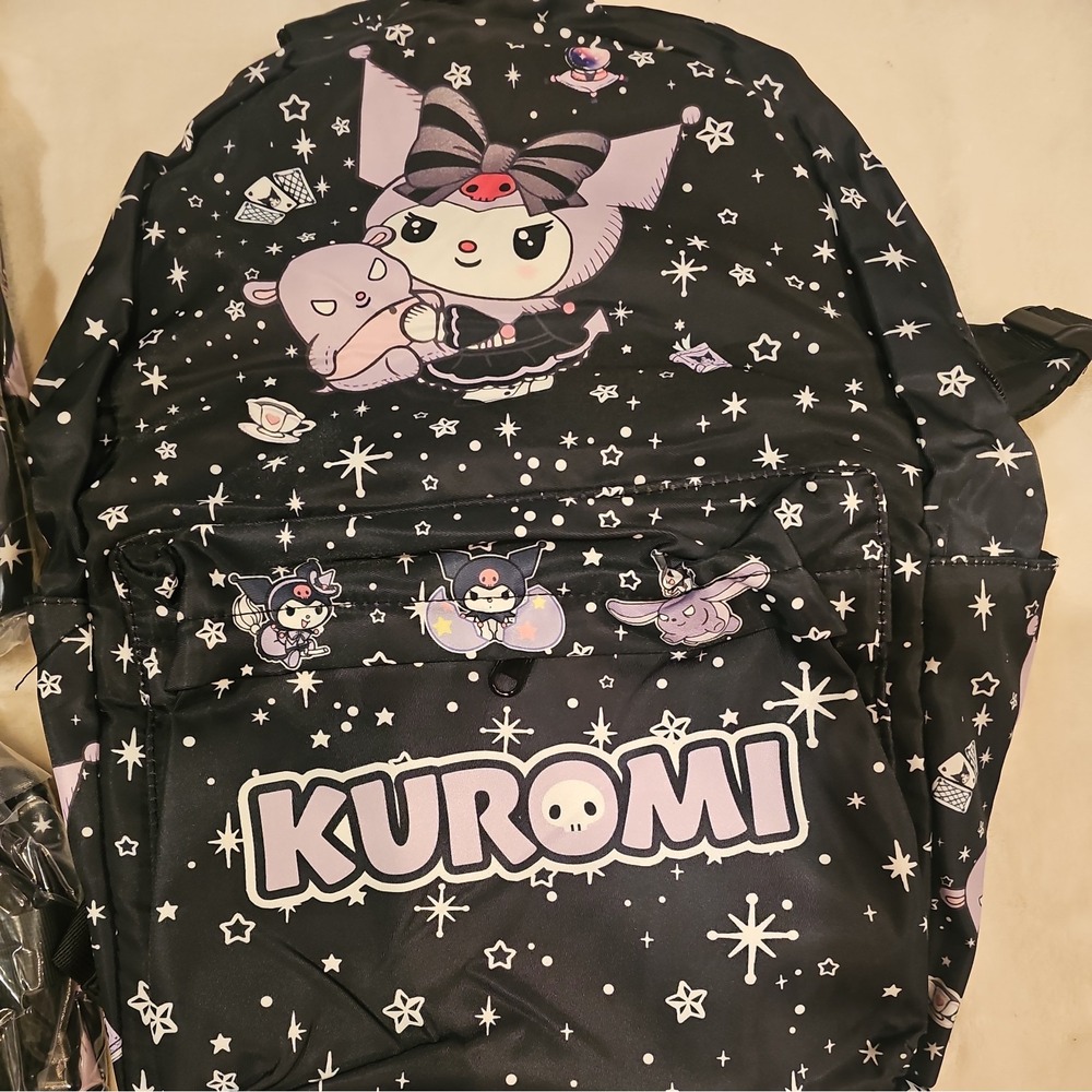 Colorful Kuromi Cute Black Backpack‎ Bag - New